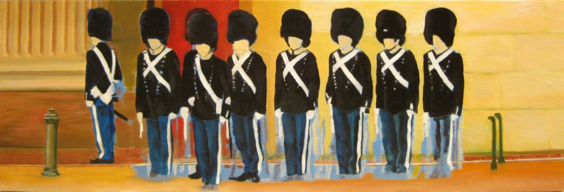 London Soldiers Painting in Progress